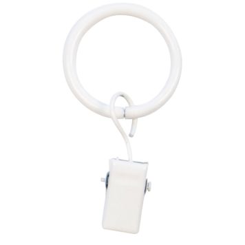 RING DB MED KLÄMMA Ø19MM VIT