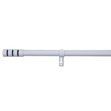 GARDINSTÅNG KIRSCH MIST SET 90-160CM Ø19MM VIT