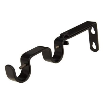 VÄGGFÄSTE HASTA DUBBEL SVART 9-20 CM