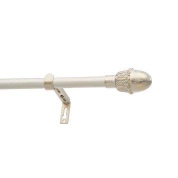 GARDINSTÅNGSSET KIRSCH MOZART VIT/GULD 210-380 CM