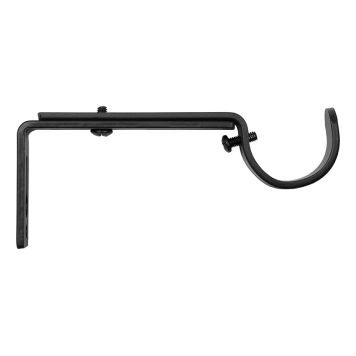 HÅLLARE KIRSCH 10-15CM TILL GARDINSTÅNG 28MM SVART