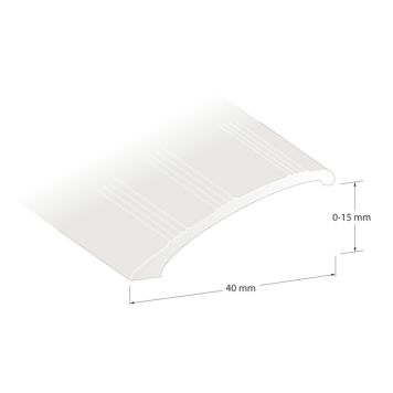 NIVÅLIST STANDARD SILVER 0-15X40X2000MM