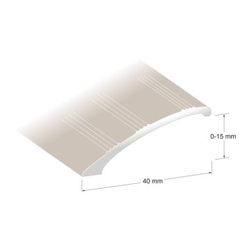 NIVÅLIST STANDARD BRONS 0-15X40X1000MM