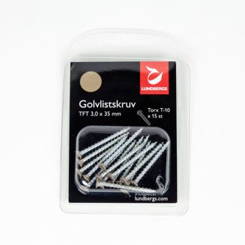 GOLVLISTSKRUV LUNDBERGS 3.0X35MM BRONS 15ST/FP