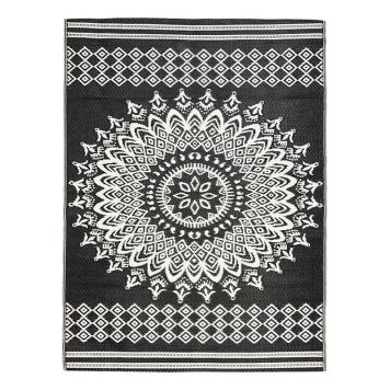 BASTMATTA MATTBOLAGET SAREK SVART/VIT 180X270CM