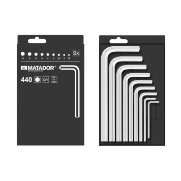 INSEXNYCKELSATS MATADOR 2-10MM 9 DELAR 