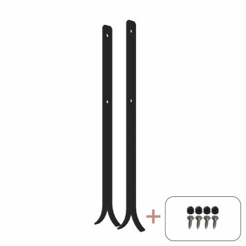 STOLPFÖTTER PLUS UNIVERSELLA FÖR NEDGJUTNING 60CM SVART