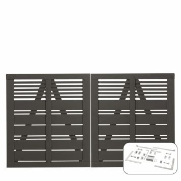 DUBBELGRIND PLUS SILENCE 200X110CM GRÅ