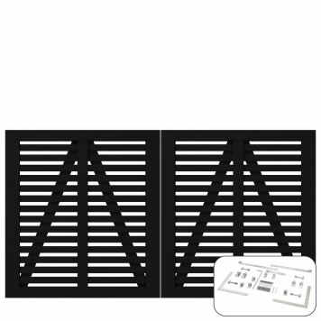 DUBBELGRIND PLUS HARMONI 200X107CM SVART 