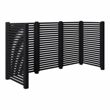 AVFALLSSKJUL PLUS TOKYO 281X100X148CM SVART 