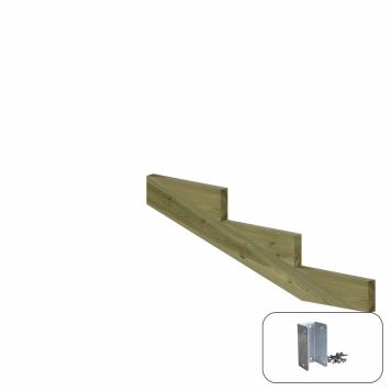 VANGSTYCKE PLUS 3-STEG TRYCKIMPREGNERAD INKL. BESLAG 117X39CM