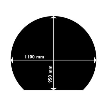 GOLVPLÅT ADURO RUND 950X1100 MM