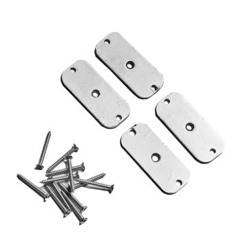 BESLAG NORDIC FENCE TILL VINDSKYDD GALVANISERAT STÅL 4-PACK                  