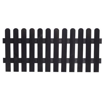 STAKET NORDIC FENCE FYN GRUNDMÅLAD 180X80CM SVART                               