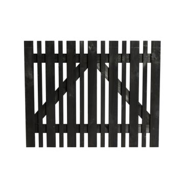 STAKET NORDIC FENCE SENSE GRUNDMÅLAD 100X80CM SVART 