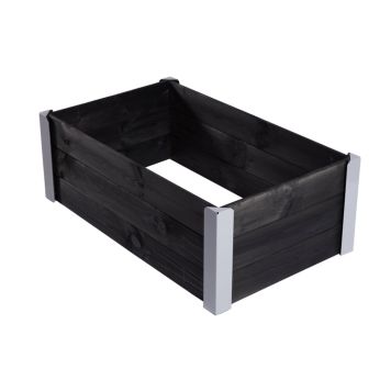 PLANTERINGSLÅDA HORTUS GRUNDMÅLAD 33X93X53CM SVART                   