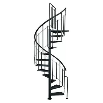 SPIRALTRAPPA ATRIUM SOLO METALL SVART Ø120CM                  