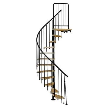 SPIRALTRAPPA ATRIUM NOVO SVART Ø140CM         