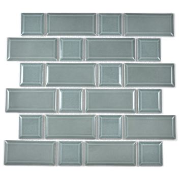 MOSAIK METRO TURQUOISE MIX GLOSSY PRIS PER ARK