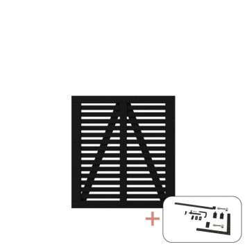 GRIND PLUS HARMONI 100X107CM SVART                                                     