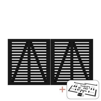 DUBBELGRIND PLUS HARMONI 200X107CM SVART             