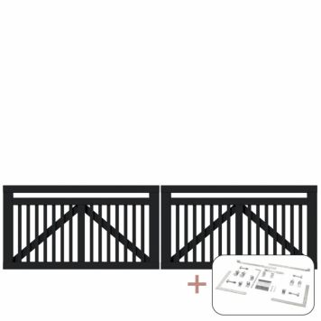 DUBBELGRIND PLUS LINEA 300X80CM SVART