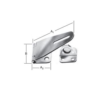 LEDHASP VORMANN ROSTFRI 80X37MM
