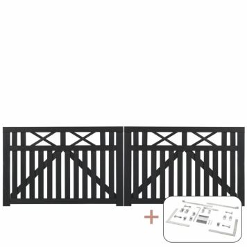 DUBBELGRIND PLUS VINESSE 300X98CM SVART