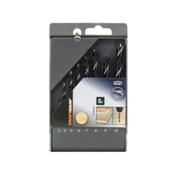 TRÄBORRSET CRAFTOMAT 3-10MM 8 DELAR 