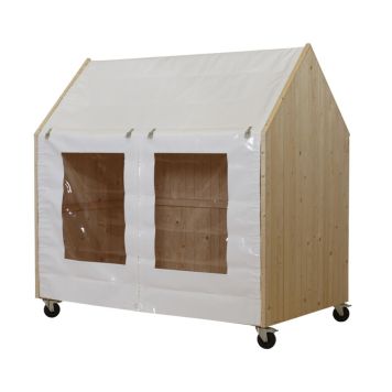 FÖRVARINGSTÄLT SHELTER MED HJUL 123X203X203CM