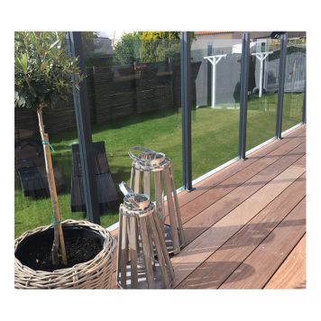 GLASRÄCKE HORTUS 1000X1000X6MM