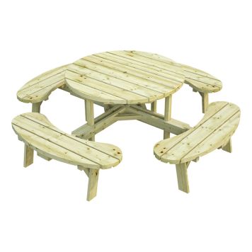 BÄNK PALMAKO RUNT Ø2,22M TRYCKIMPREGNERAD