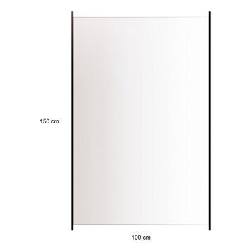 GLASRÄCKE HORTUS KLARGLAS MED ALUMINIUMSKENA 1500X1000MM