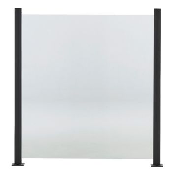 GLASRÄCKE HORTUS KLARGLAS MED ALUMINIUMSKENA 1000X900MM