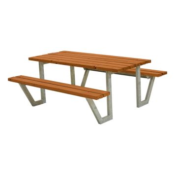TRÄDGÅRDSMÖBEL PLUS BORD/BÄNKSET WEGA TEAK 177X161X73/45CM
