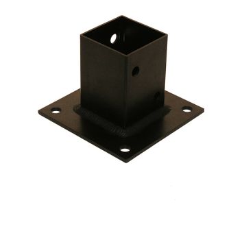 STOLPFOT HORTUS TILL GLASRÄCKE SVART 7X7 CM