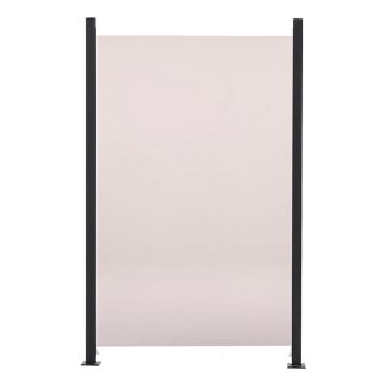 GLASRÄCKE HORTUS MED 2 STOLPAR RÖKFÄRGAT 100X150 CM 