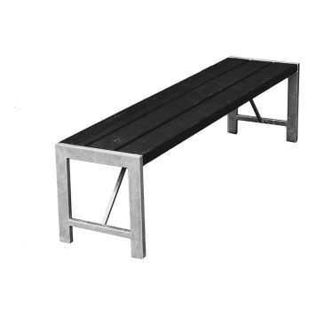 BÄNK HORTUS H-MODELL 170X43X37CM GRUNDMÅLAD SVART