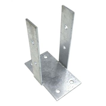 STOLPFOT PALMAKO MED PLATTJÄRN VARMGALVANISERAD 90X90MM