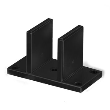 STOLPSKO RECAL TILL STAKETSTOLPE 135X70MM SVART