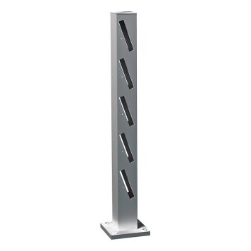 STAKETSTOLPE RECAL RUSKEN MELLANSTOLPE GRÅ 745MM