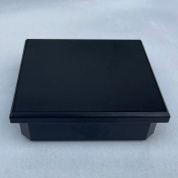 STOLPHATT RECAL ALUMINIUM 70X70MM SVART