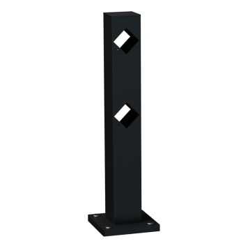 STAKETSTOLPE RECAL MÖCKELN MELLANSTOLPE 490MM SVART