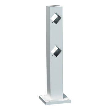 STAKETSTOLPE RECAL MÖCKELN MELLANSTOLPE 490MM GRÅ