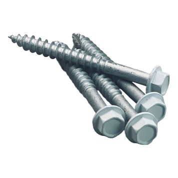 TRÄSKRUV RECAL TILL STOLPSKO 8X75MM 4ST/FRP VIT