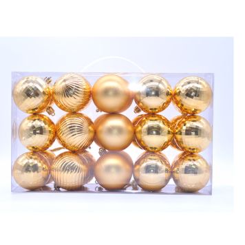 JULGRANSKULOR 6CM GULD 30-PACK