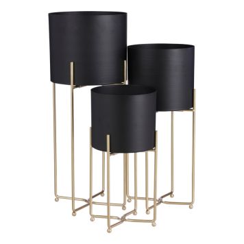 INOMHUSKRUKA EDELMAN PIEDESTAL 38CM SVART