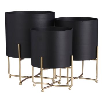 INOMHUSKRUKA EDELMAN PIEDESTAL 32CM SVART