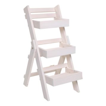 VÄXTHYLLA TRÄ 65X50X95 CM VIT