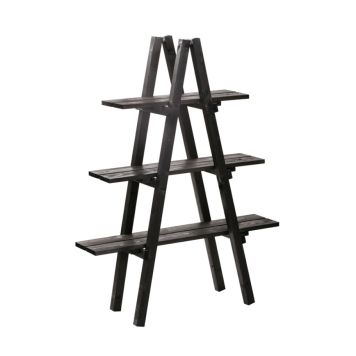 VÄXTHYLLA 90X30X120CM SVART